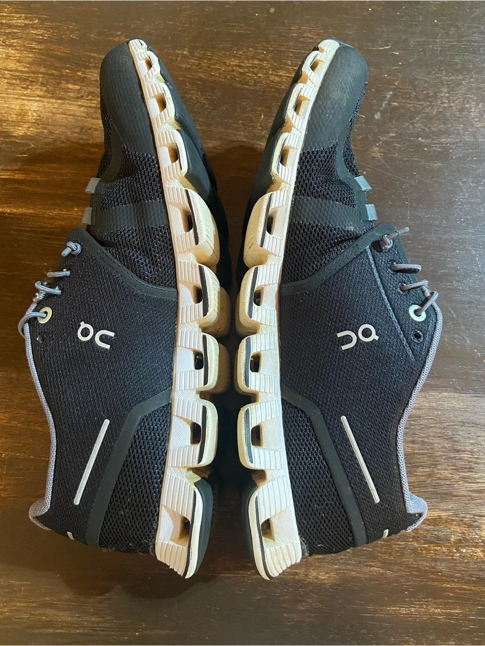 On Running Black and White Women's Athletic Shoes